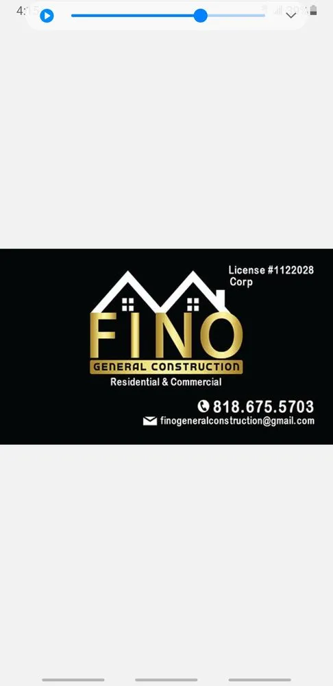 Slide of Fino General Construction