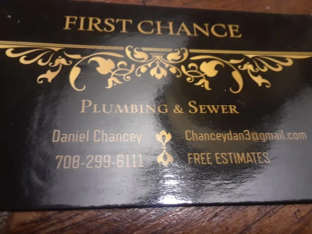 Slide of First Chance Plumbing and Sewer