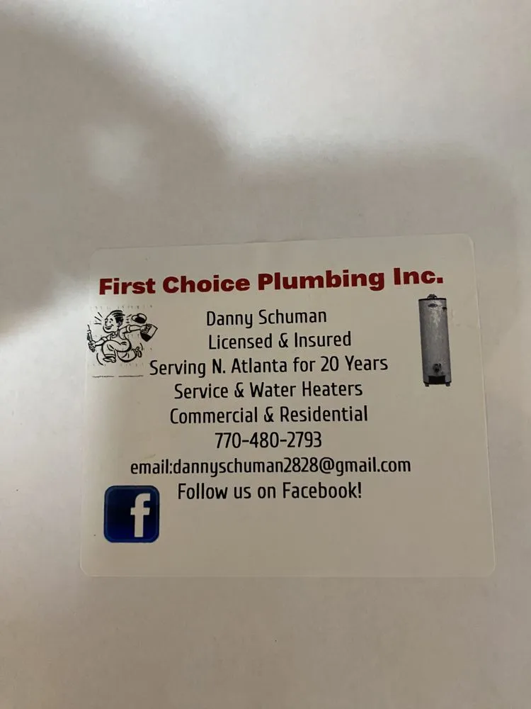 Slide of First Choice Plumbing