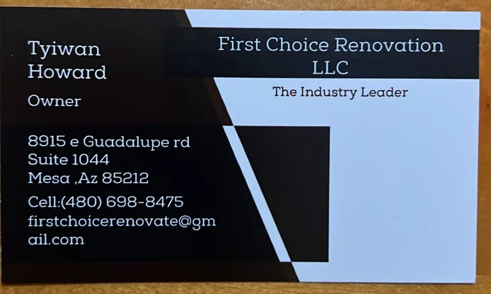 Slide of First choice Renovation