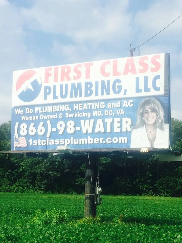 Slide of First Class Plumbing