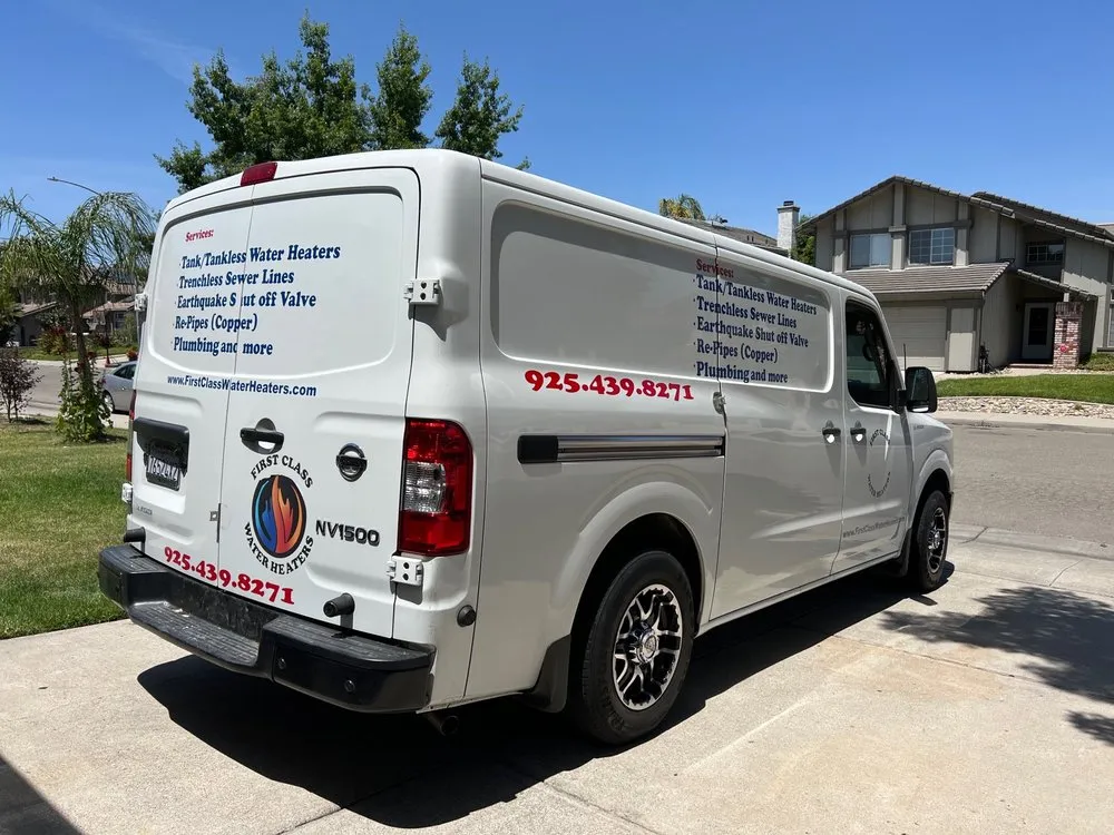 Slide of First Class Water Heaters