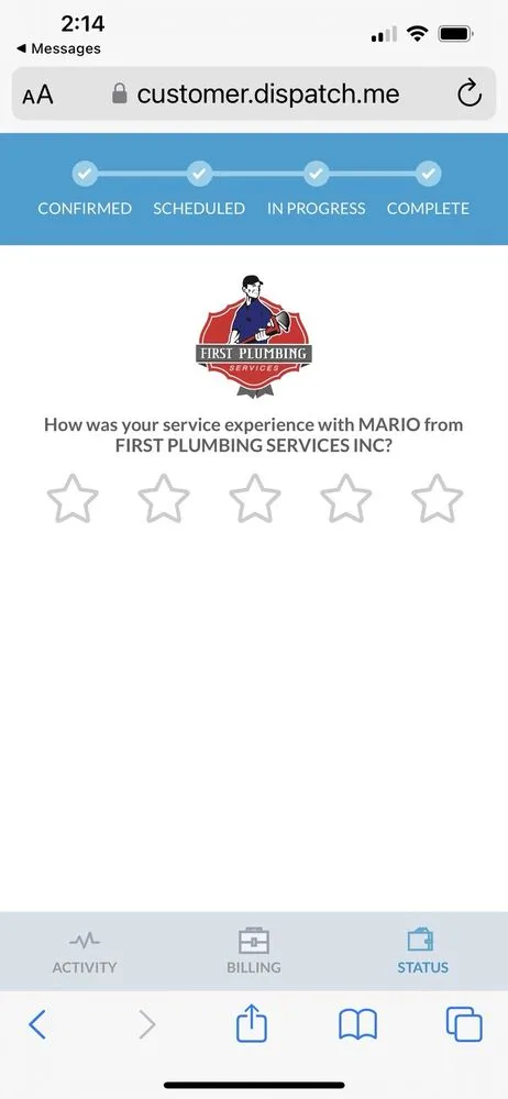 Slide of First Plumbing Services