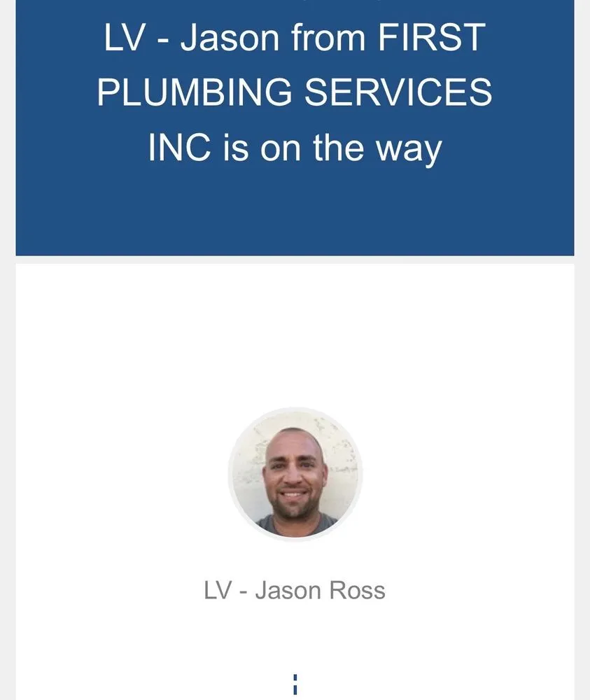 Slide of First Plumbing Services
