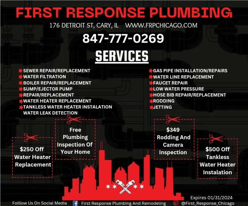 Slide of First Response Plumbing