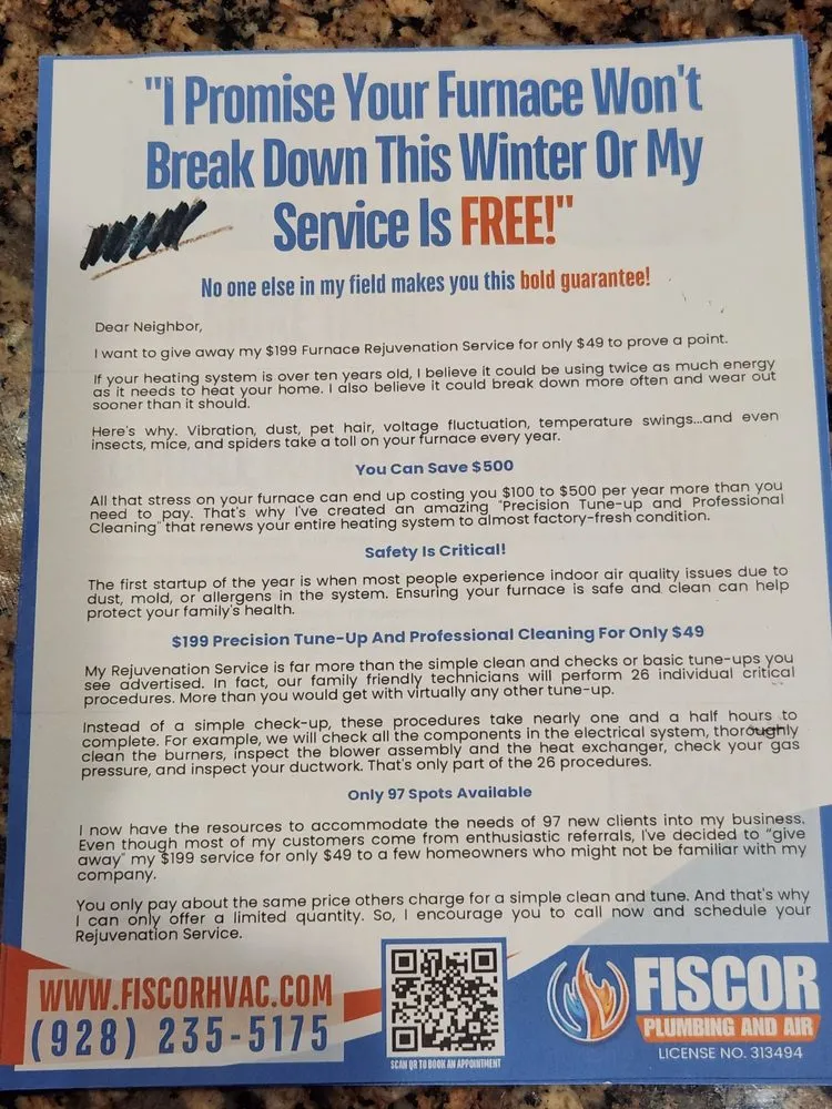 Trusted leak detection service in Camp Verde, AZ - Fiscor Plumbing and Air