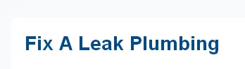 Slide of Fix A Leak Plumbing