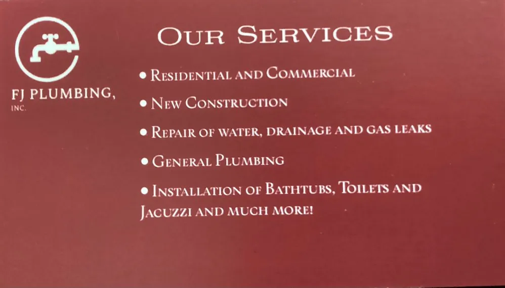 Slide of FJ Plumbing