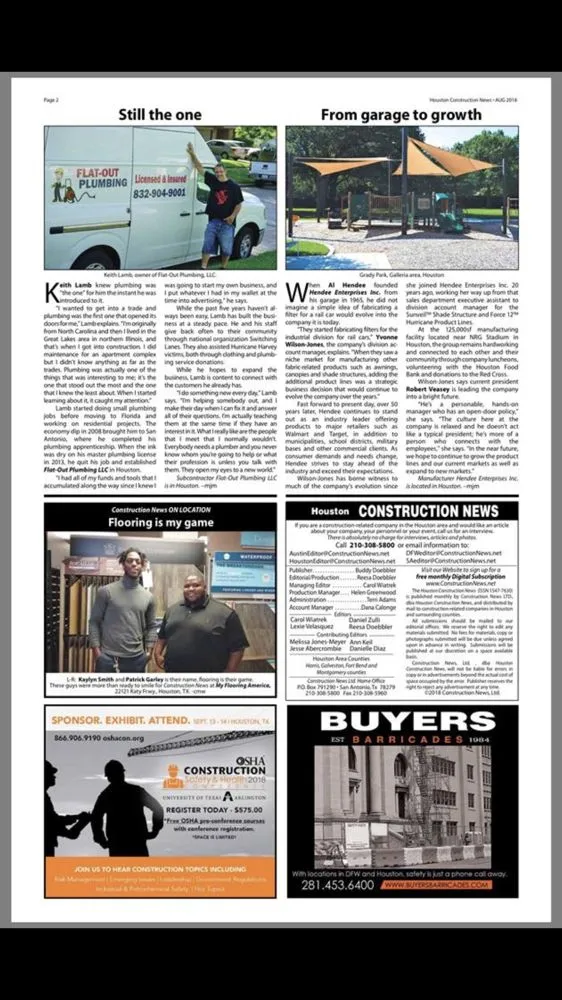 Slide of Flat Out Plumbing