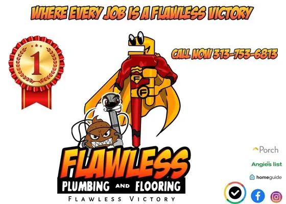 Flawless Plumbing & Flooring Logo
