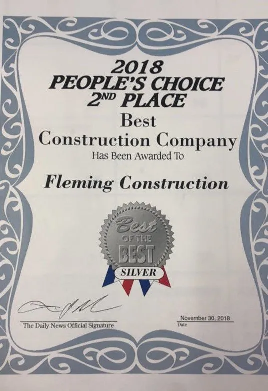 Slide of Fleming Construction