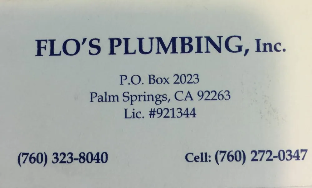 Slide of Flo's Plumbing