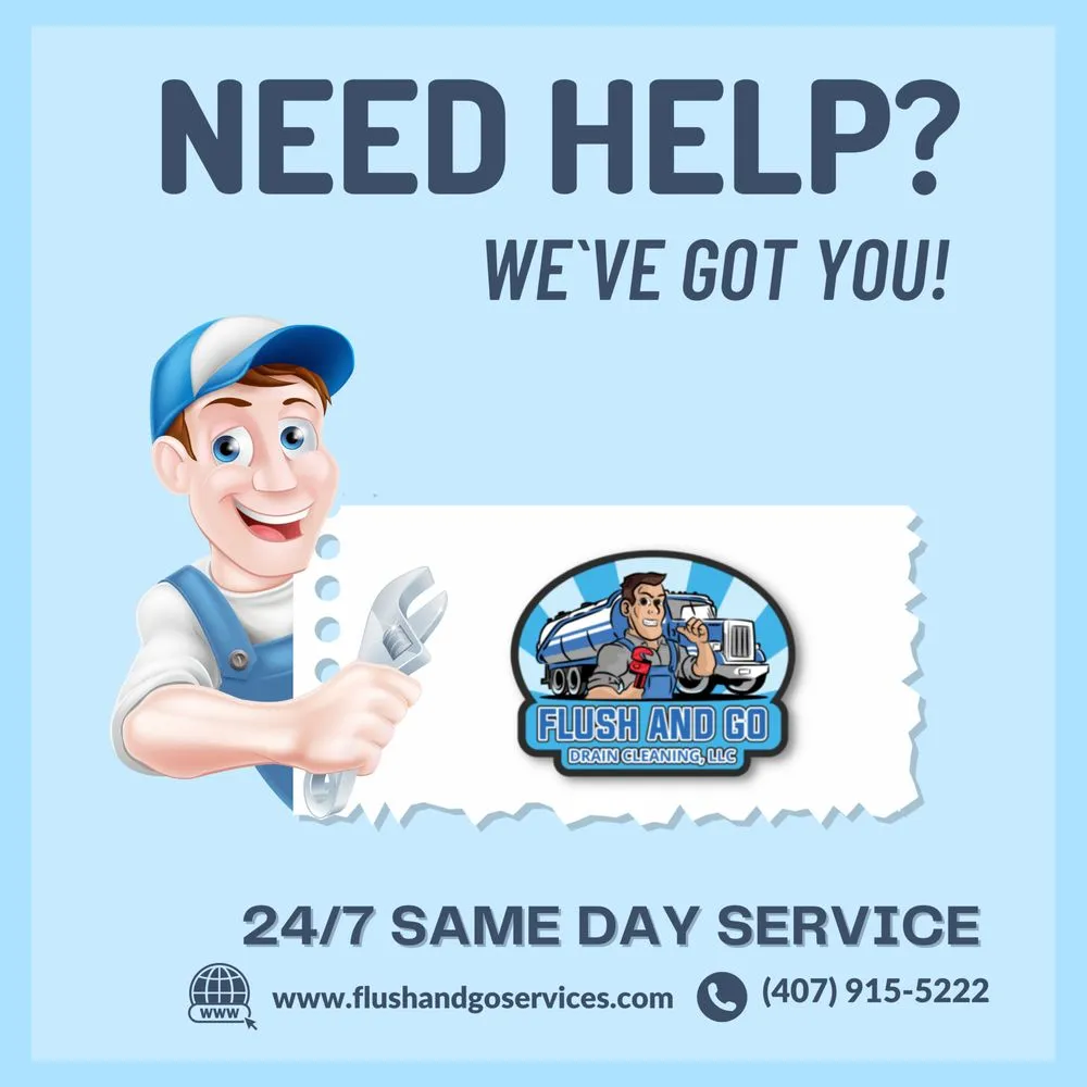 Slide of Flush And Go Drain Cleaning