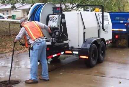 Slide of Flush Drain & Sewer Cleaning