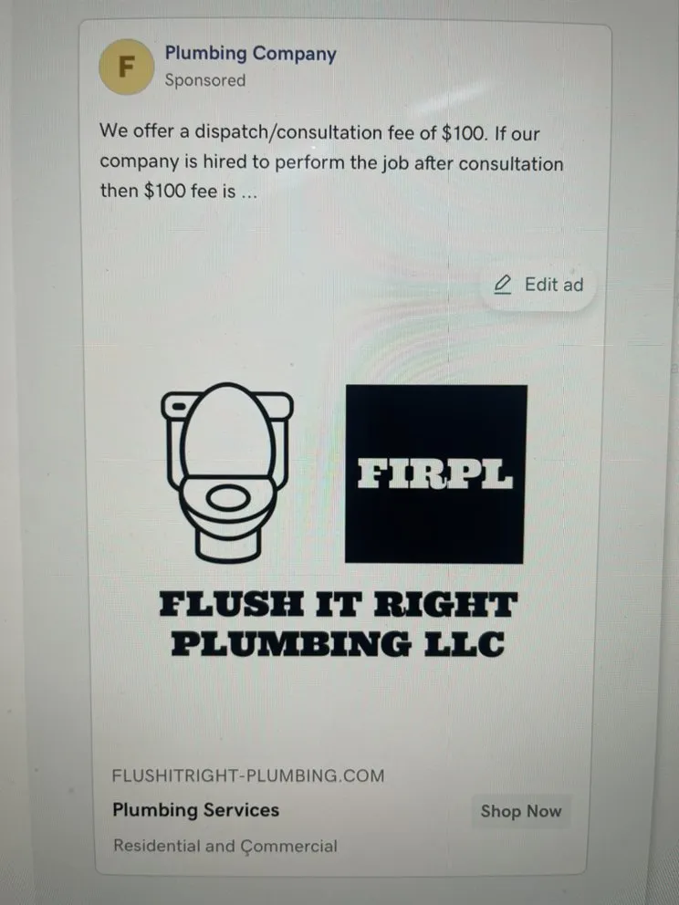 Slide of Flush It Right Plumbing