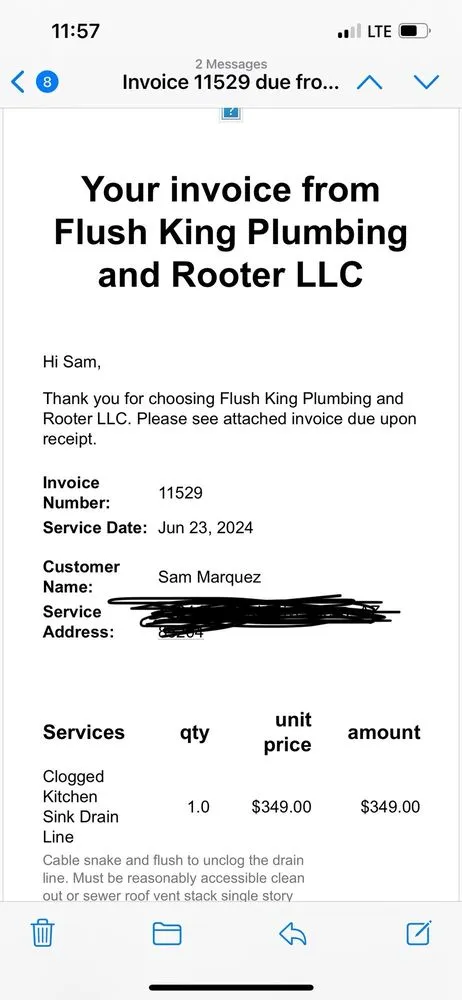 Slide of Flush King Plumbing
