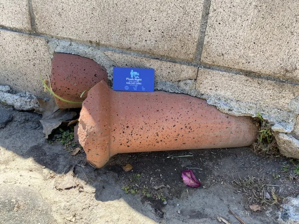 Slide of Flush Right Drain Cleaning