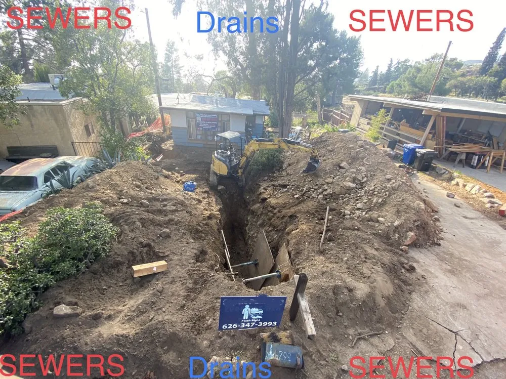 Slide of Flush Right Drain Cleaning