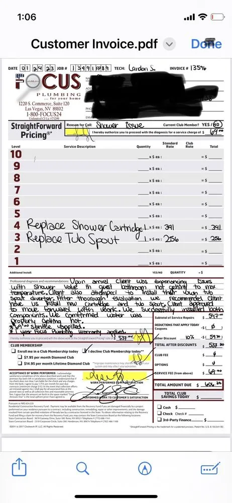 Slide of Focus Plumbing