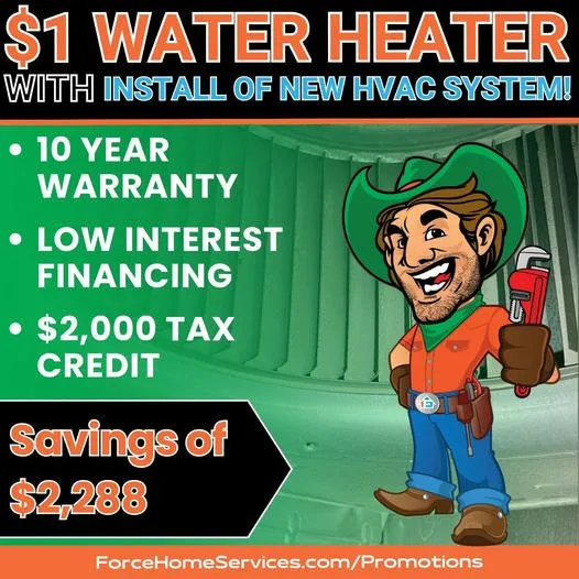 Quality water heater service service in Denton, TX - Force Home Services