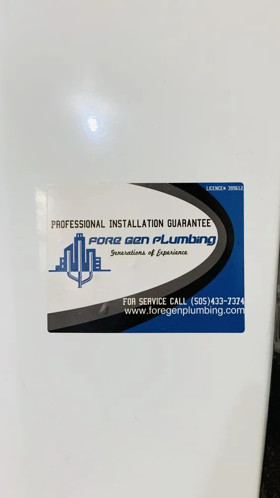 Slide of Fore Gen Plumbing