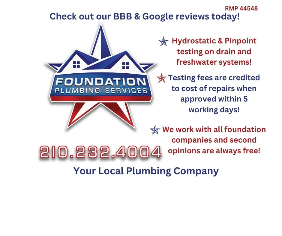 Affordable emergency plumbing for homes in San Antonio, TX by Foundation Plumbing Services