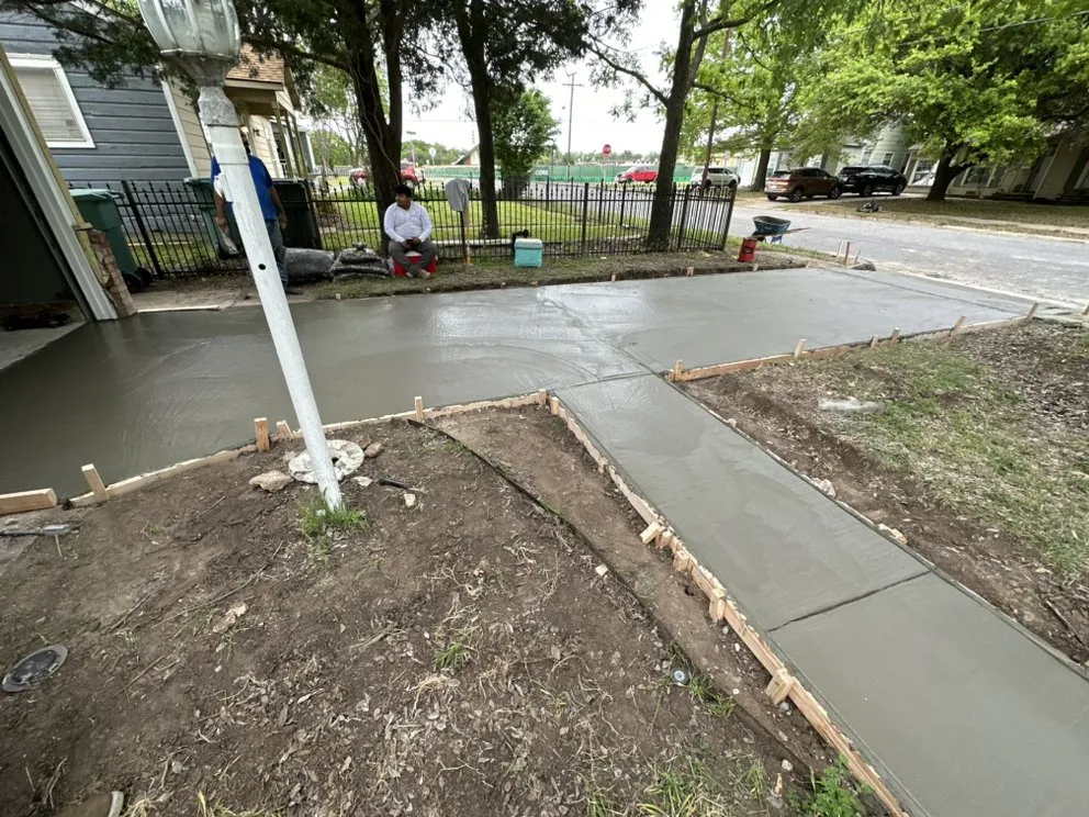 Slide of Foundation repair and concrete and tunnel for plumbing