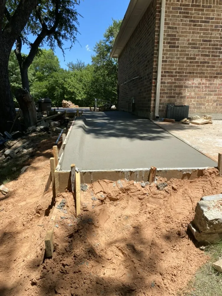 Slide of Foundation repair and concrete and tunnel for plumbing