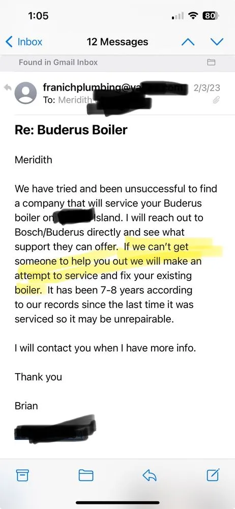 Slide of Franich Plumbing, Ltd