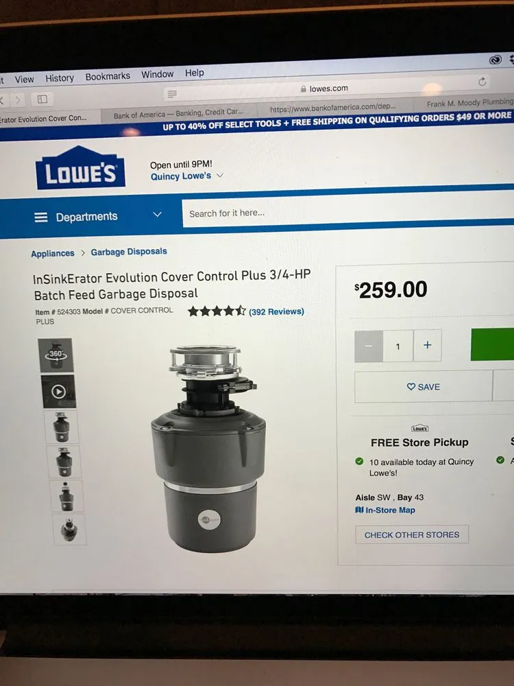 Slide of Frank M. Moody Plumbing & Heating Co.