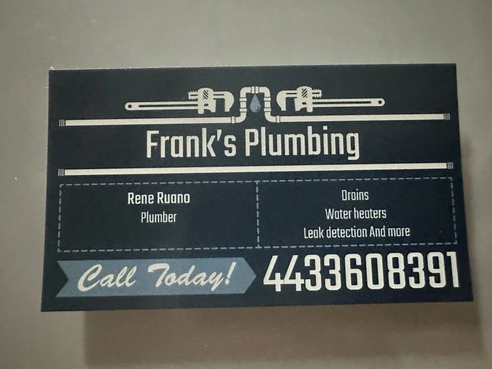Slide of Franks Plumbing