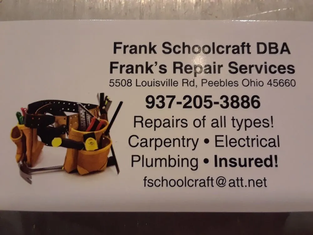 Slide of Frank's Repair Services