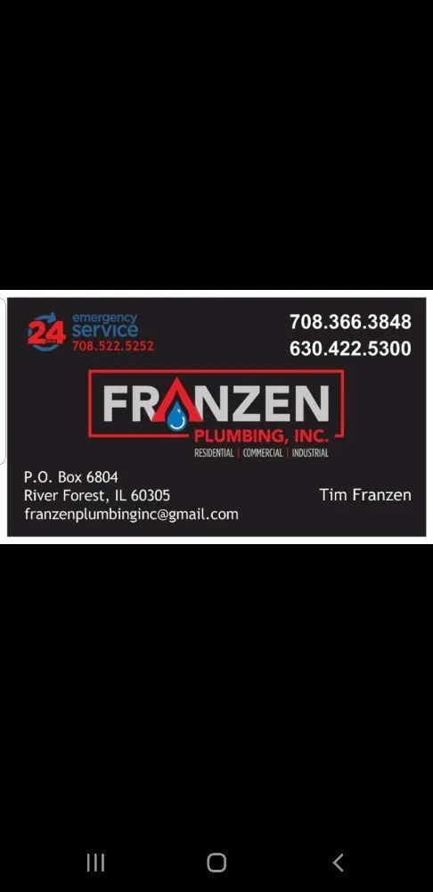 Slide of Franzen Plumbing