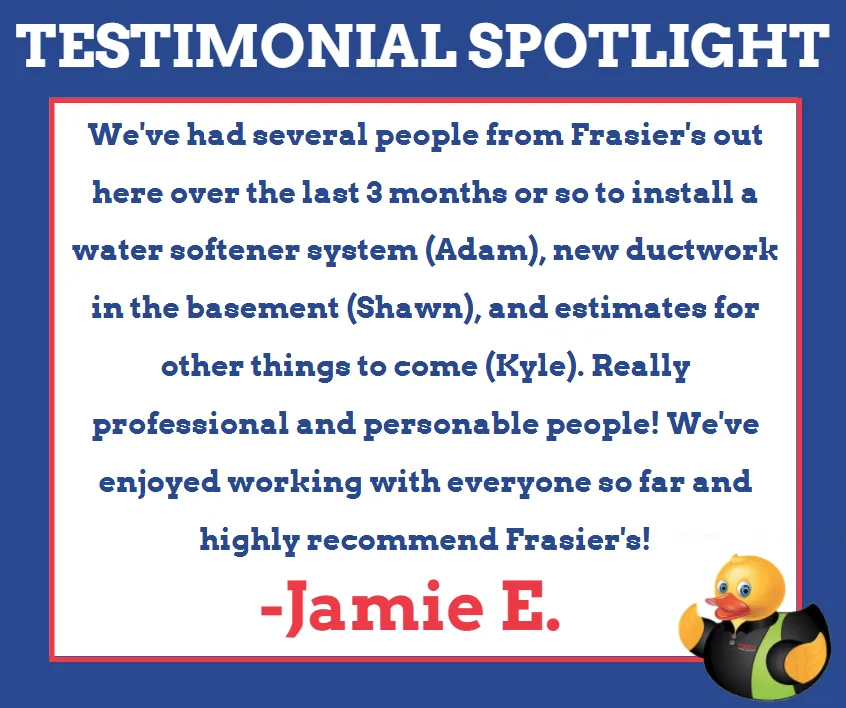Slide of Frasier's Plumbing, Heating, & Cooling