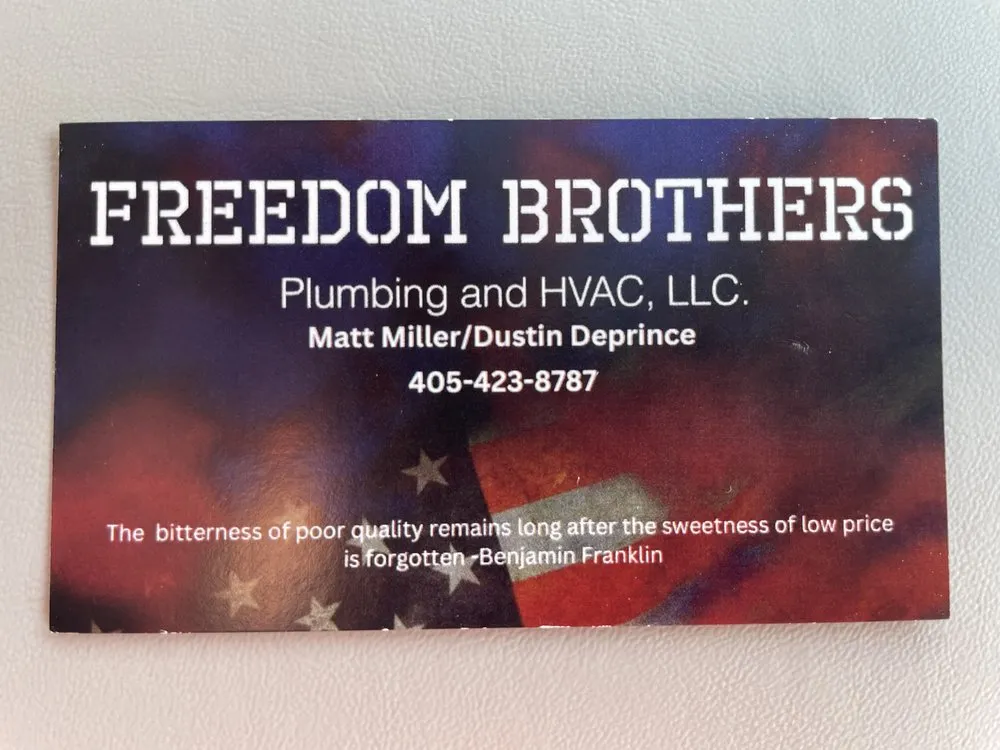 Slide of Freedom Brothers Plumbing and HVAC