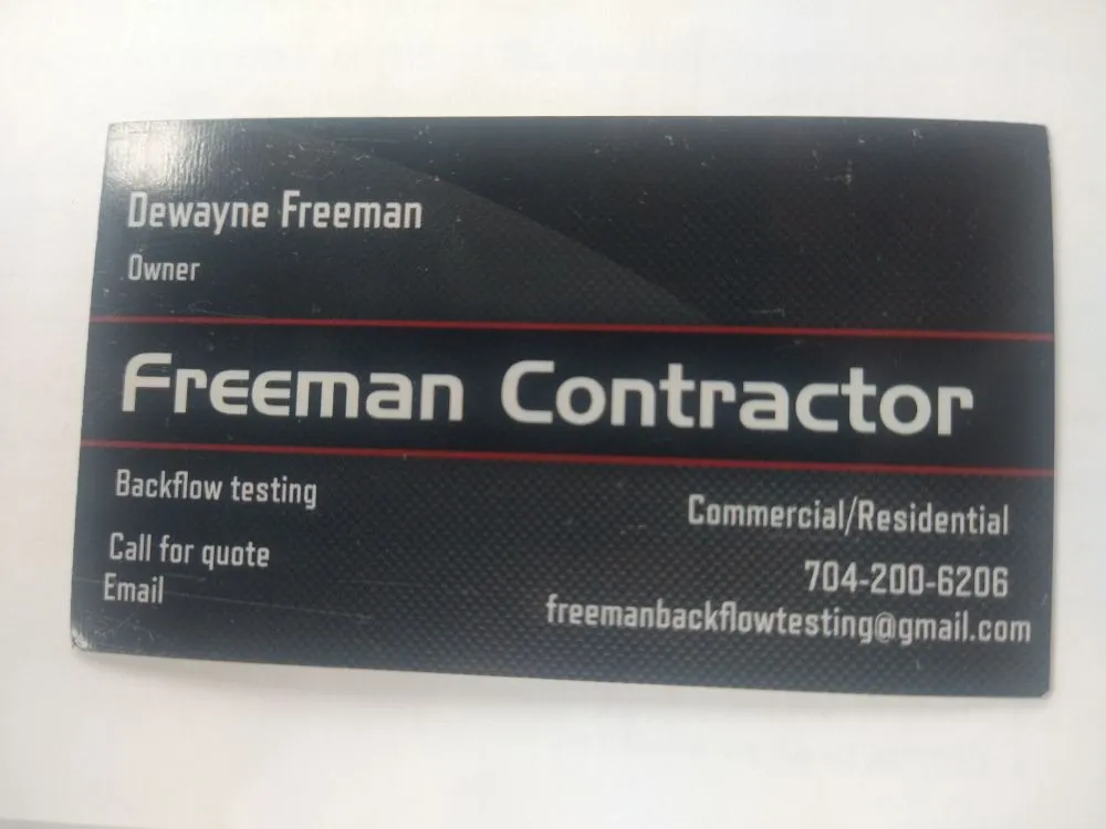 Slide of Freeman Contractor