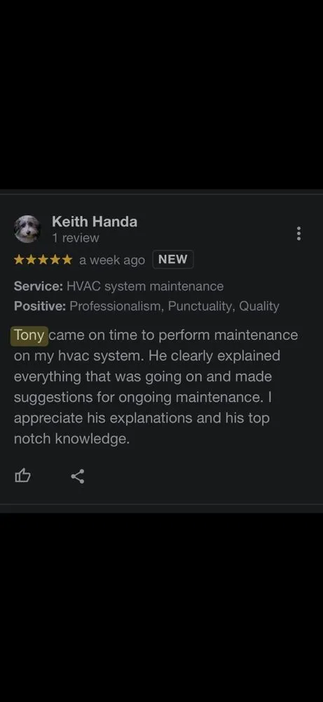 Slide of Freezini’s Heating And Air