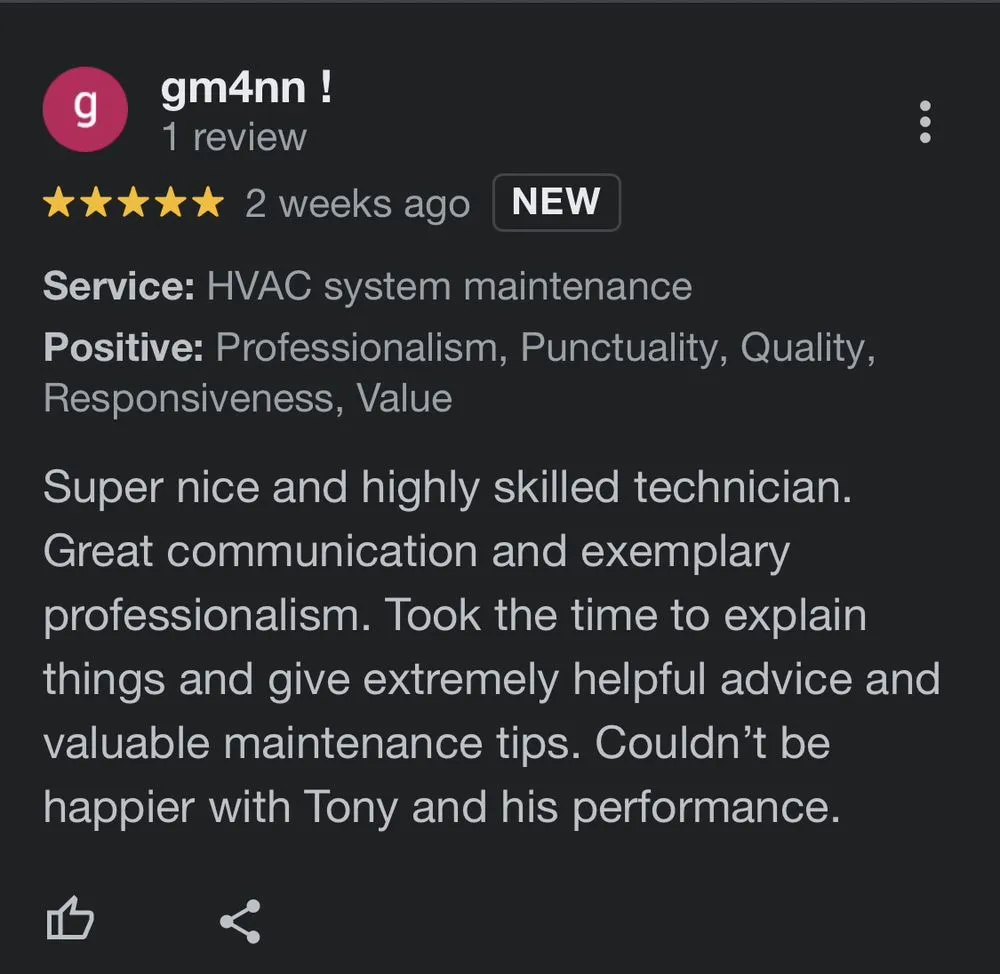 Slide of Freezini’s Heating And Air