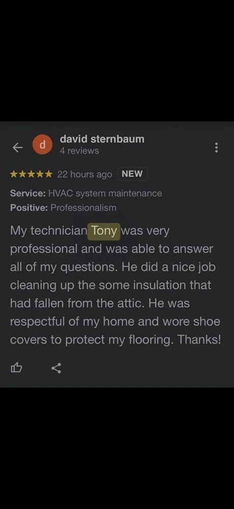 Slide of Freezini’s Heating And Air