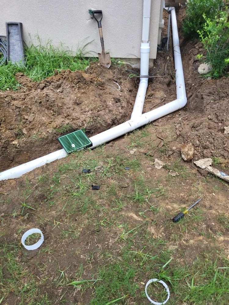 Slide of French Drain Services