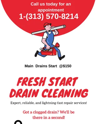 Fresh start drain cleaning Logo