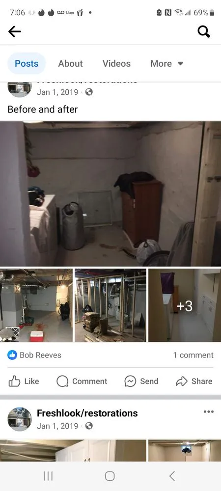 Slide of Freshlook Restorations