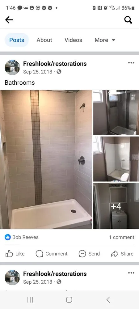 Slide of Freshlook Restorations