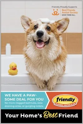 Friendly Plumber, Heating & Air Logo