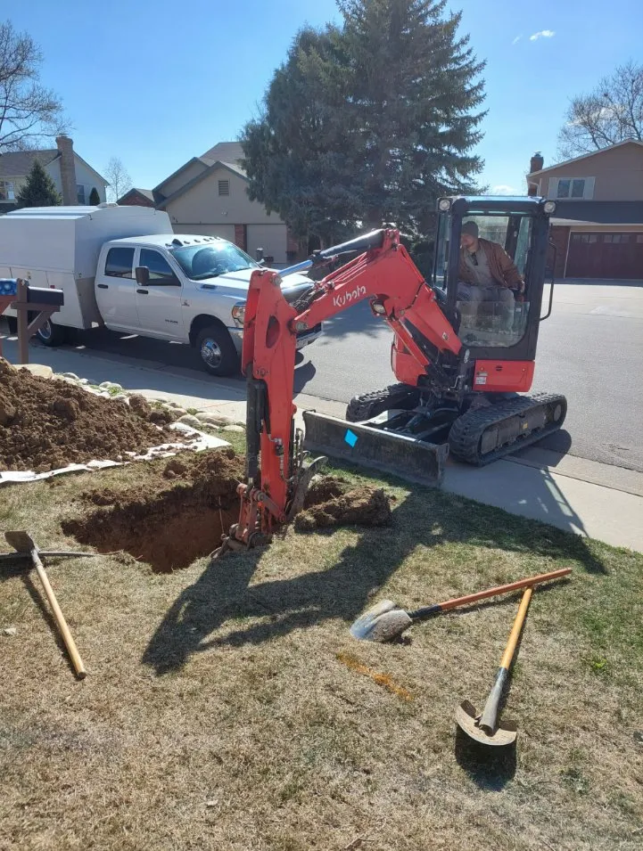 Slide of Front Range Water Heater and Excavation