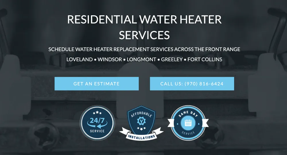 Slide of Front Range Water Heater and Excavation