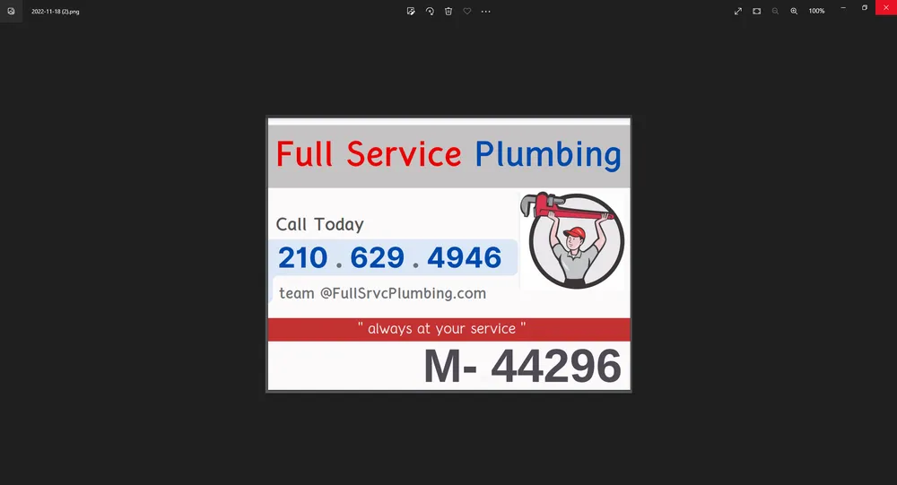Slide of Full Service Plumbing 