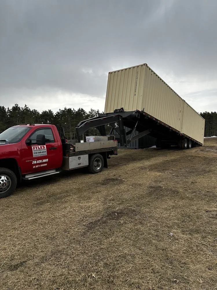 Slide of Fyle's Portable Restroom And Storage Containers