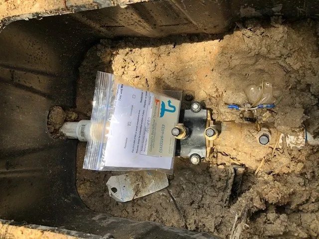 Slide of Gabriel's Backflow Testing