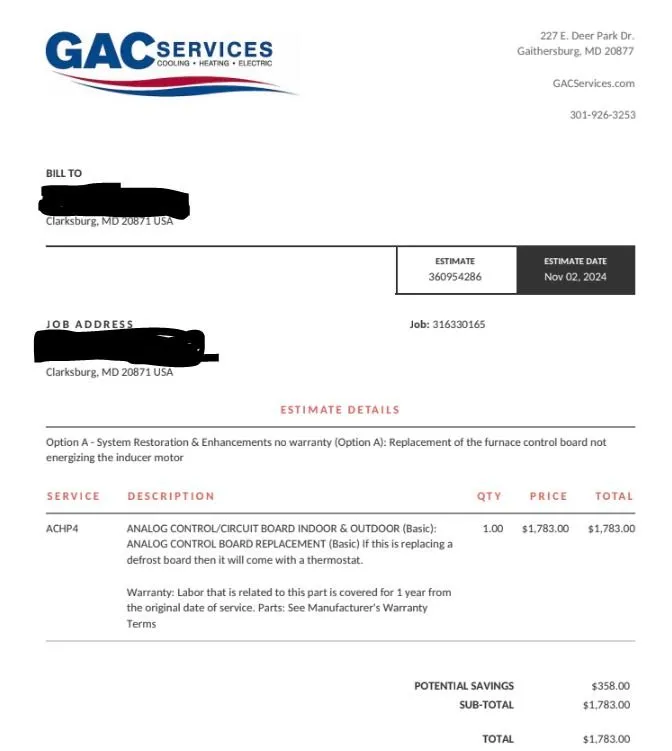 Slide of GAC Services